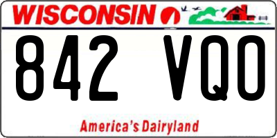 WI license plate 842VQO