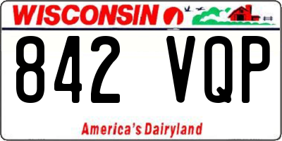 WI license plate 842VQP