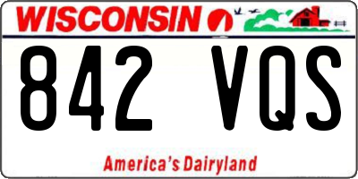 WI license plate 842VQS