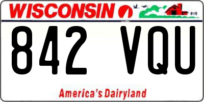 WI license plate 842VQU