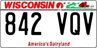 WI license plate 842VQV