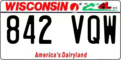 WI license plate 842VQW