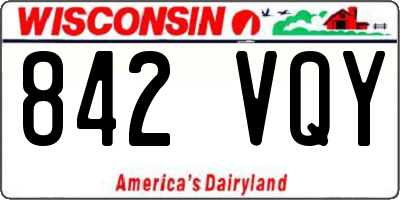 WI license plate 842VQY