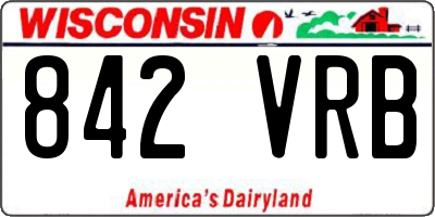 WI license plate 842VRB