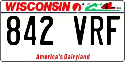 WI license plate 842VRF