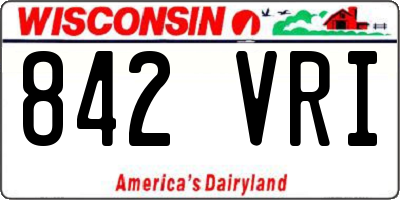WI license plate 842VRI