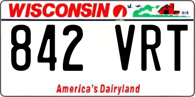 WI license plate 842VRT
