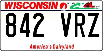 WI license plate 842VRZ
