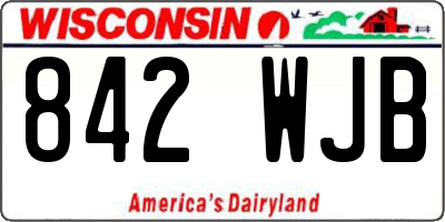 WI license plate 842WJB