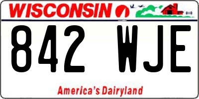 WI license plate 842WJE