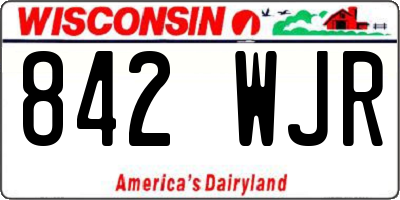 WI license plate 842WJR