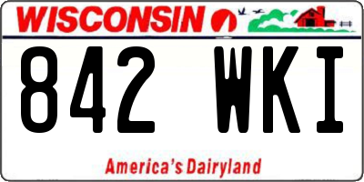 WI license plate 842WKI