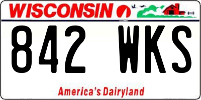 WI license plate 842WKS