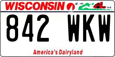 WI license plate 842WKW