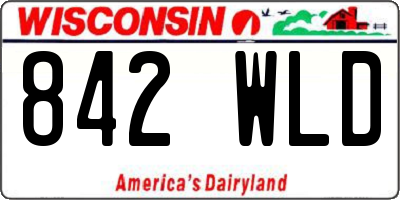 WI license plate 842WLD