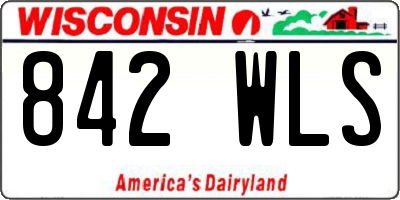 WI license plate 842WLS