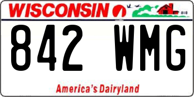 WI license plate 842WMG