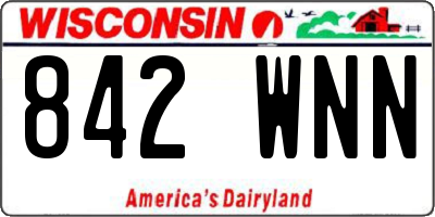 WI license plate 842WNN