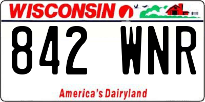 WI license plate 842WNR