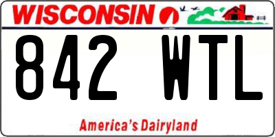 WI license plate 842WTL