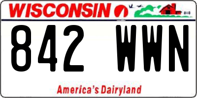 WI license plate 842WWN