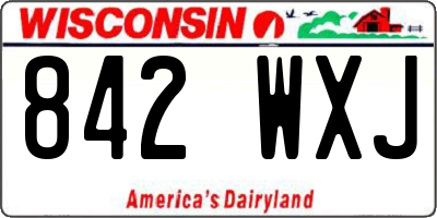 WI license plate 842WXJ