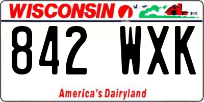 WI license plate 842WXK