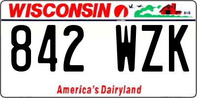 WI license plate 842WZK