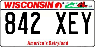 WI license plate 842XEY