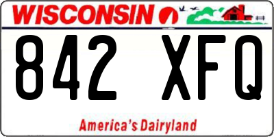 WI license plate 842XFQ
