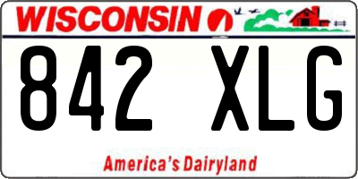 WI license plate 842XLG