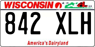 WI license plate 842XLH