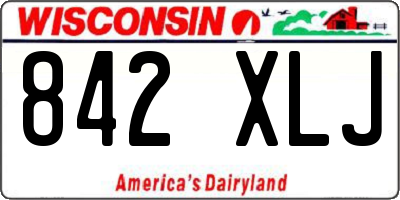 WI license plate 842XLJ