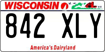 WI license plate 842XLY