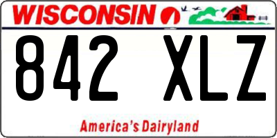 WI license plate 842XLZ