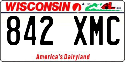 WI license plate 842XMC