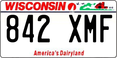 WI license plate 842XMF