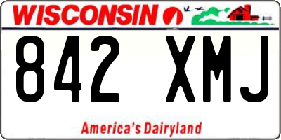 WI license plate 842XMJ