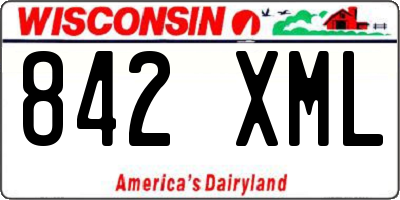 WI license plate 842XML