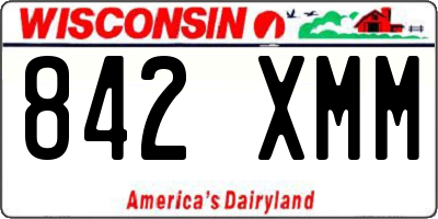 WI license plate 842XMM