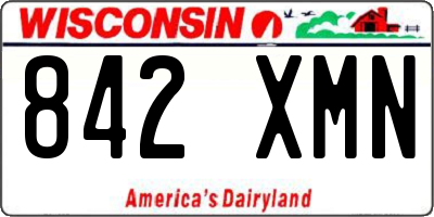 WI license plate 842XMN