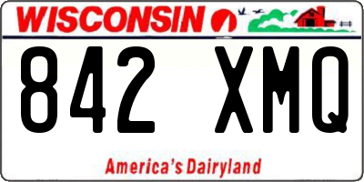 WI license plate 842XMQ