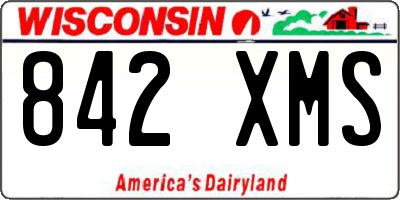 WI license plate 842XMS