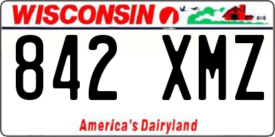 WI license plate 842XMZ