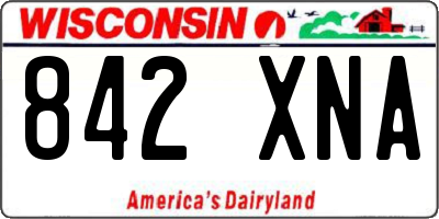 WI license plate 842XNA
