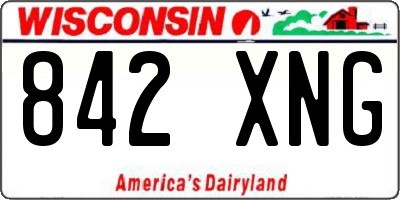 WI license plate 842XNG