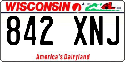 WI license plate 842XNJ