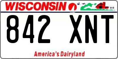 WI license plate 842XNT