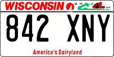 WI license plate 842XNY