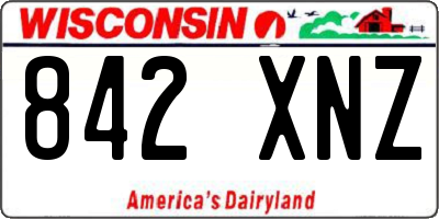 WI license plate 842XNZ
